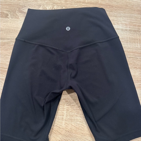 Lululemon Athletica Black and Red Athletic Shorts - Picture 2 of 4